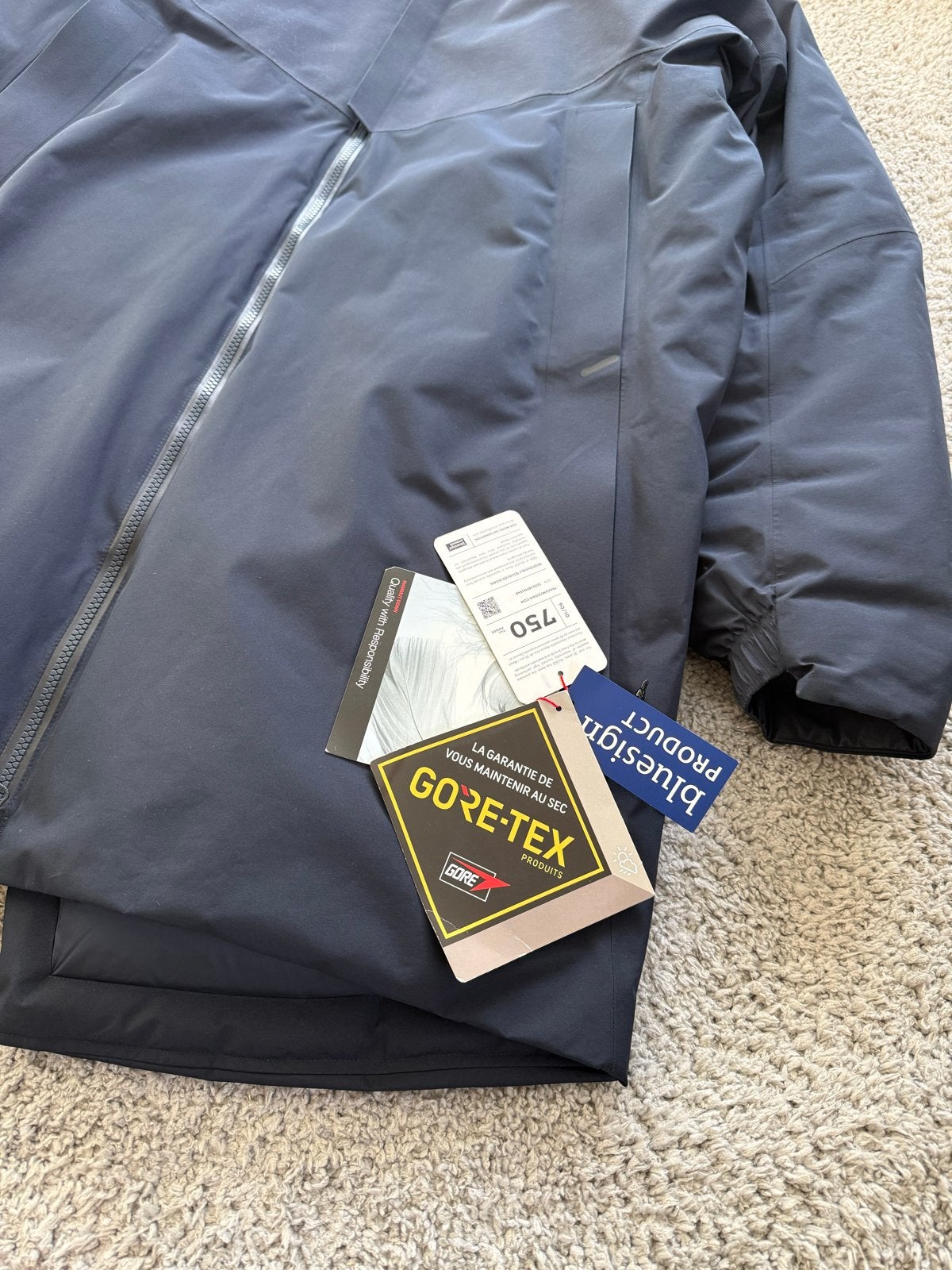 NIEUW Mammut x 04651/ A Trip In A Bag GTX Dons Parka (XL)⁠, Ophalen of Verzenden, Nieuw, Maat 56/58 (XL), Blauw