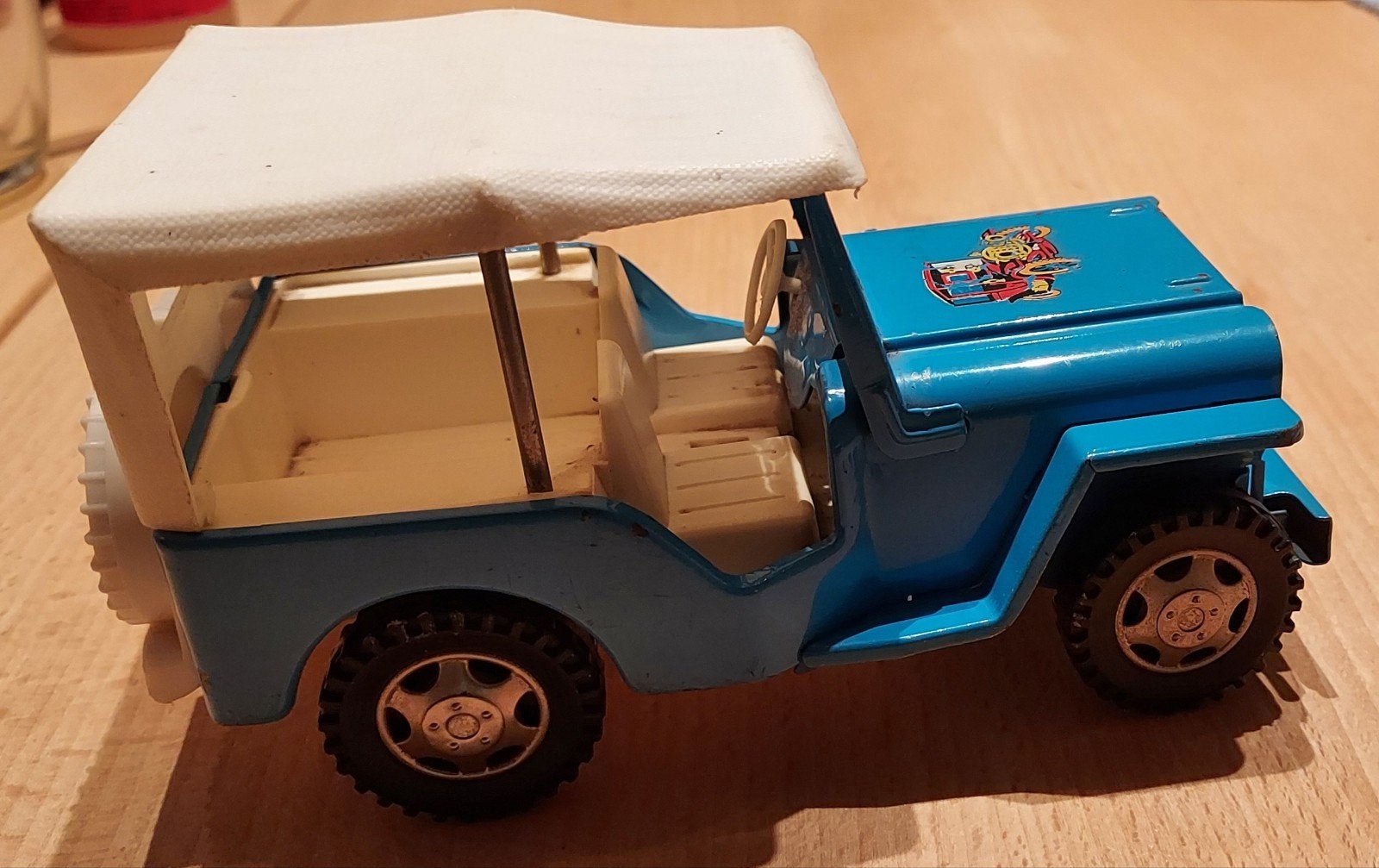 Vintage Cragstan 'Antique Old Timer' Jeep (Japan, Jaren 60), Hobby en Vrije tijd, Modelauto's | 1:24, Ophalen of Verzenden, Gebruikt