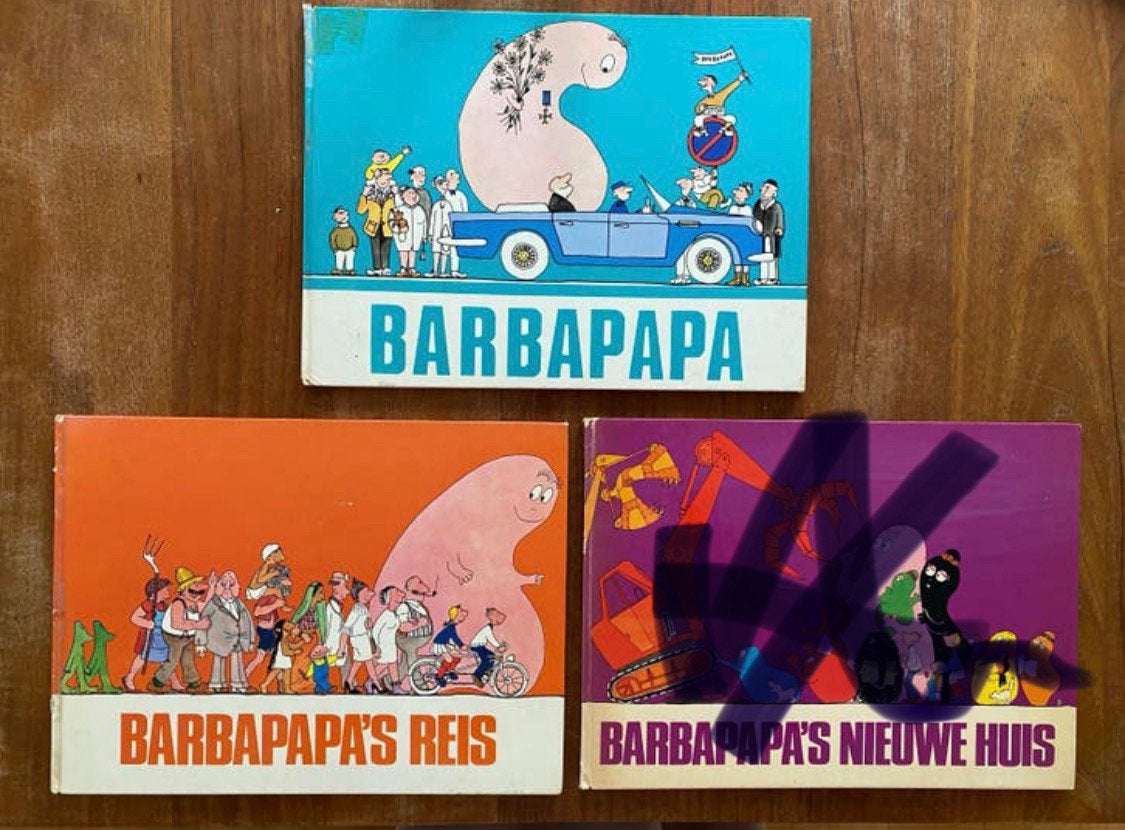 Vintage uit 1971 Barbapapa / Barbapapa’s reis oblong boekjes, Ophalen of Verzenden, Gelezen, Prentenboek