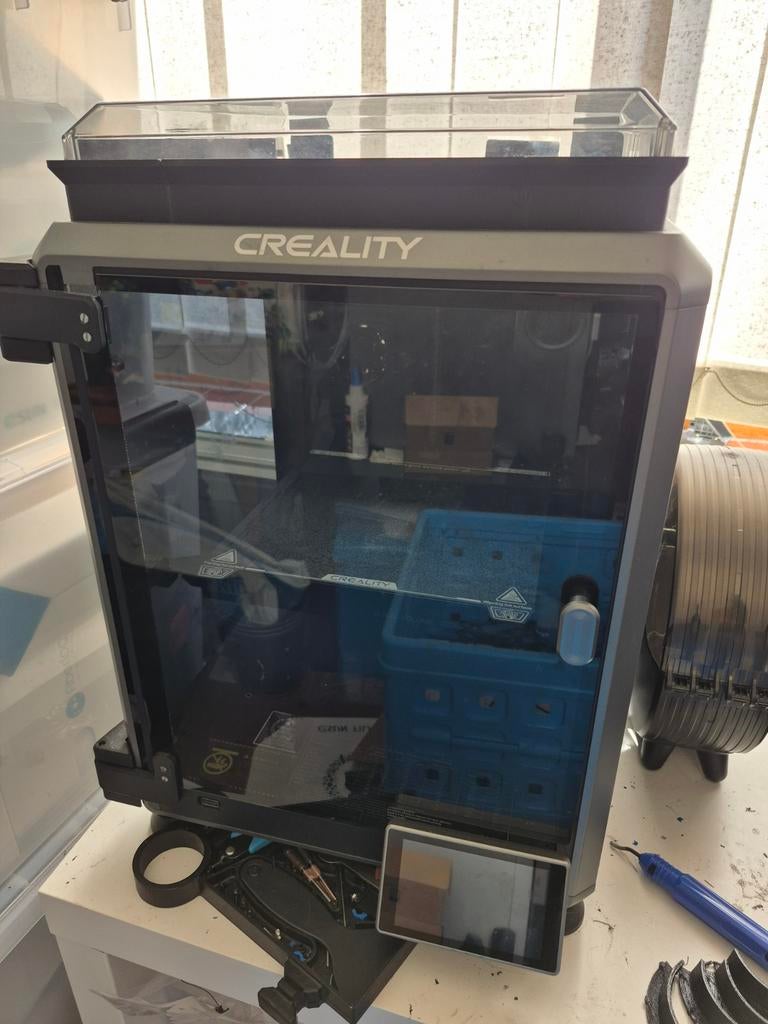 Creality K1C 3D-printer met upgrades, zeer goed onderhouden, Computers en Software, 3D Printers, Gebruikt, Info@creality.com, Ingebouwde Wi-Fi