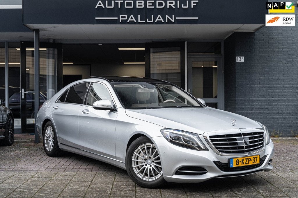Mercedes-Benz S-klasse 400 HYBRID Lang, NAP, PANO, MEMORY, A, Auto's, Mercedes-Benz, Automaat, Achterwielaandrijving, Gebruikt
