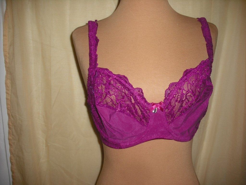 beugelBH maat 85Dfull-cup merk : Ulla Dessous, Ophalen of Verzenden, Paars, BH