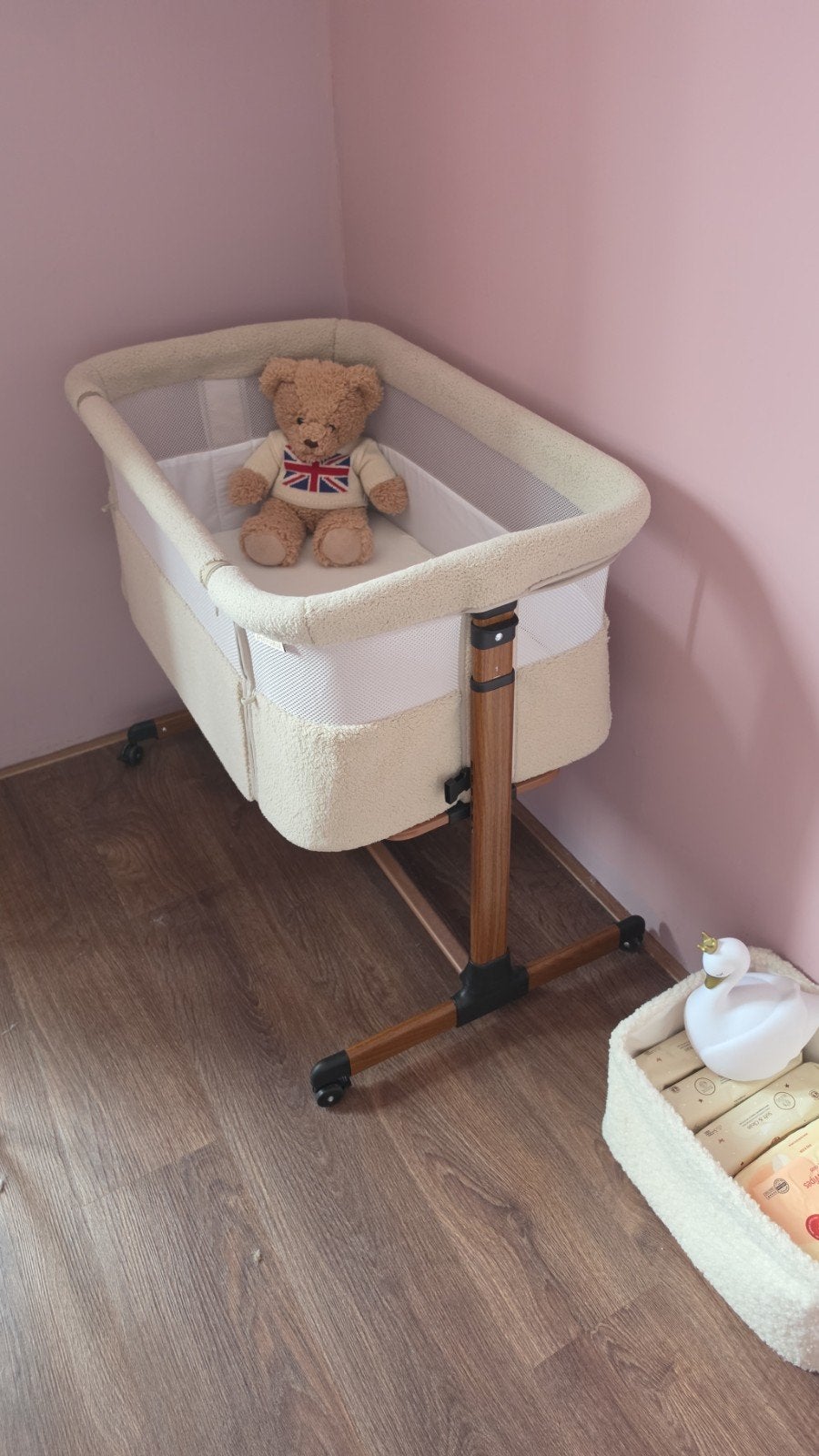 Prenatal Co-sleeper Bella Sandbrown, Ophalen, Zo goed als nieuw, Wieg