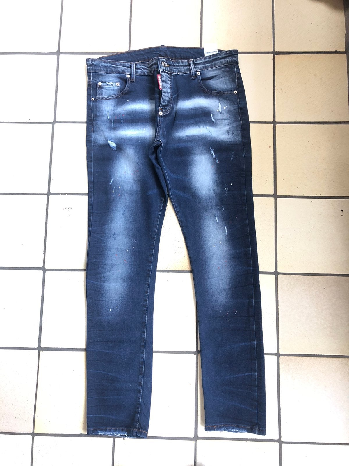 Dsquared2 Jeans - Stijlvolle Herenjeans, Ophalen of Verzenden, Zo goed als nieuw, Blauw, W40 - W42 (confectie 56/58)