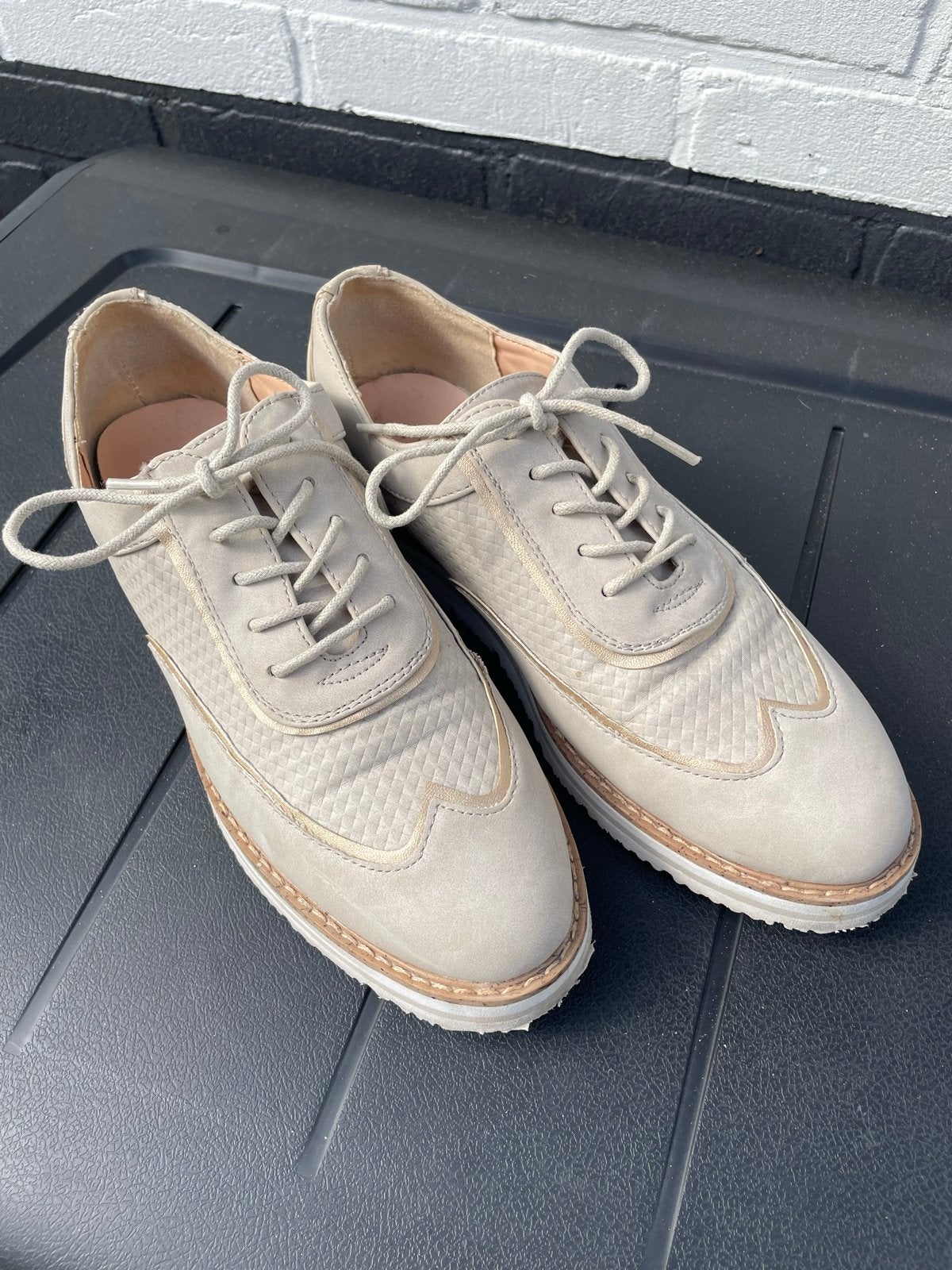 Anna Field veterschoenen maat 40 - Beige, Kleding | Dames, Ophalen of Verzenden, Gedragen, Beige, Schoenen met lage hakken
