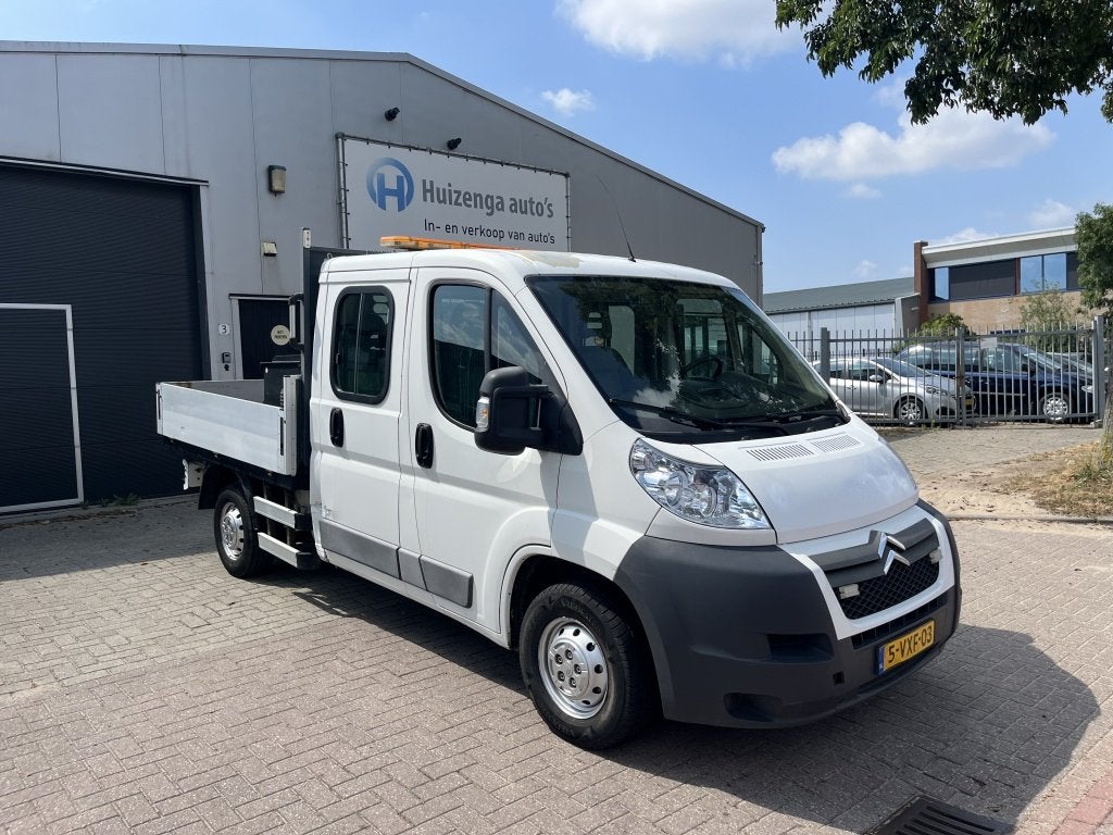 Citroën Jumper 2.2L HDI| PICK-UP| DUBBELE CAB| AIRCO!, Auto's, Euro 5, Gebruikt, Zwart, 4 cilinders