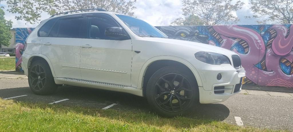BMW X5 2008 Wit LPG, Auto's, BMW, Automaat, 2159 kg, Leder, Vierwielaandrijving