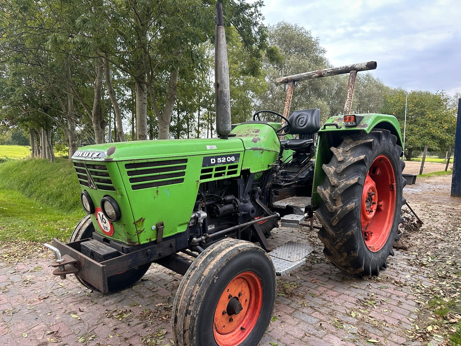 Deutz D 5206 met kenteken - Goedwerkend, Ophalen, Gebruikt, Tot 80 Pk, Deutz - Fahr