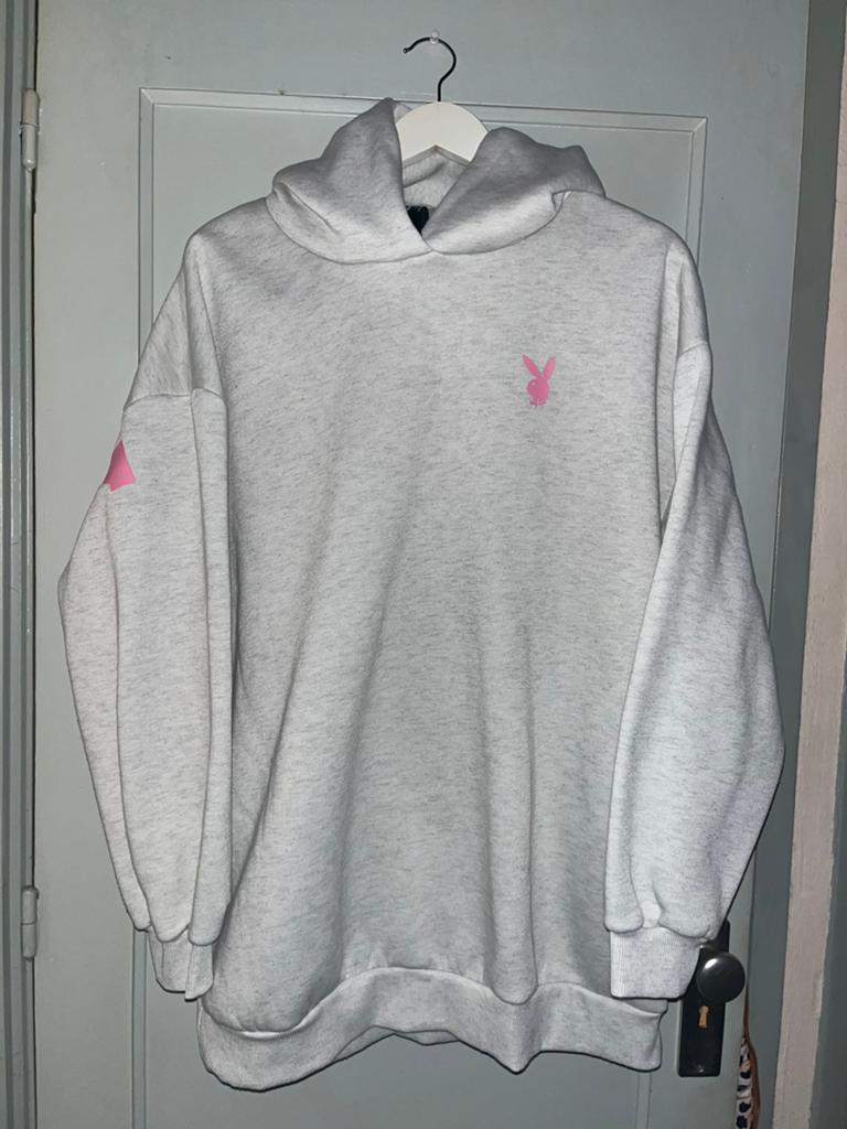 Playboy hoody, Ophalen of Verzenden, Zo goed als nieuw, Maat 36 (S), Grijs