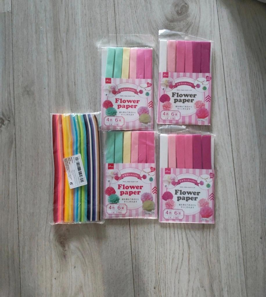 Knutselpapier van Daiso - 5 Nieuwe Sets, Nieuw, Meerkleurig, Ophalen of Verzenden, Papier of Karton