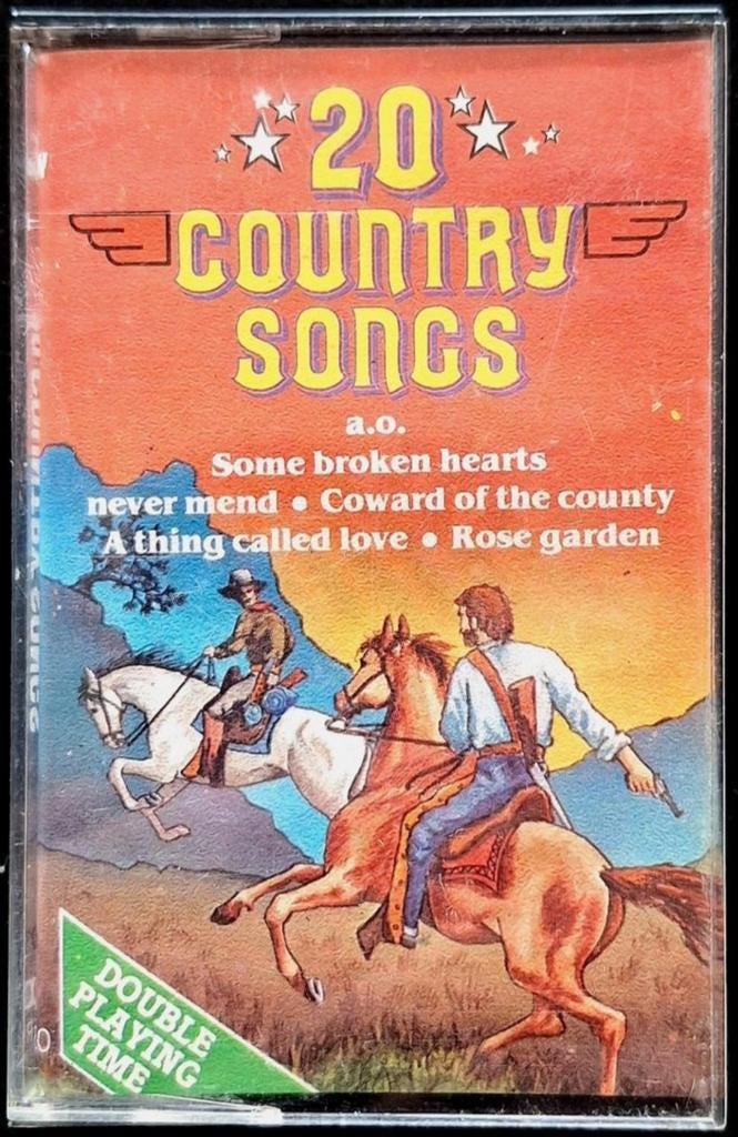 CASSETTE  VERZAMEL - 20 Country Songs, Ophalen of Verzenden, Gebruikt, Country en Western, 1 bandje