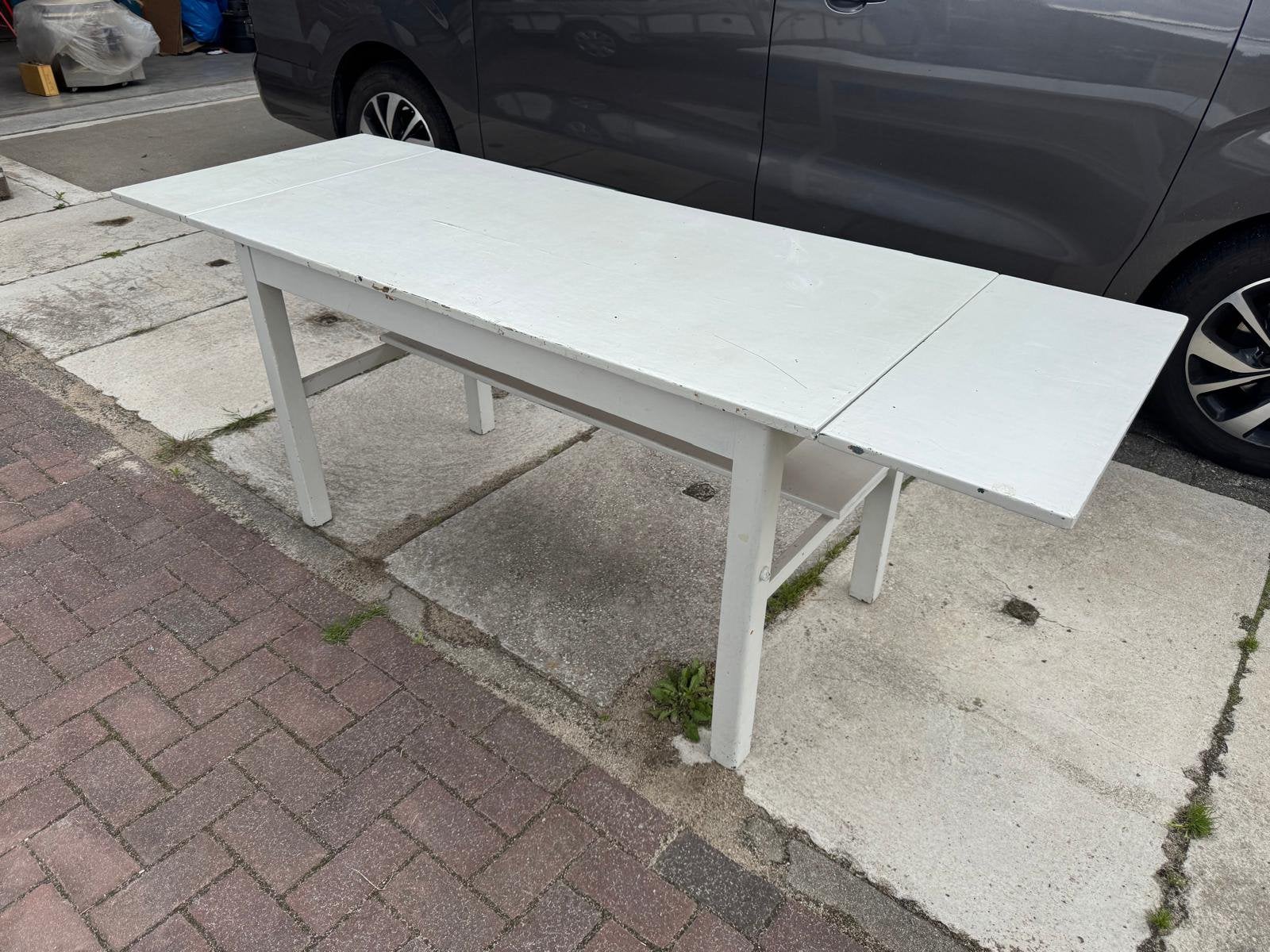 Oude school Tafel /vintage /Brocante /orginele verf, Ophalen