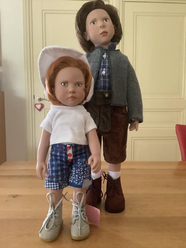 Zwergnase Josef en Linus 50 en 34 cm., Verzamelen, Poppen, Ophalen of Verzenden, Zo goed als nieuw