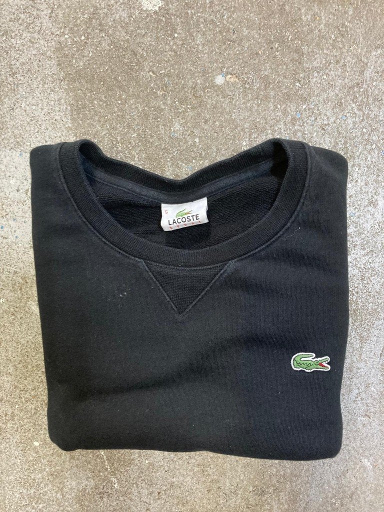 Lacoste Sweater - 5 - L - Black - Preppy - Oldmoney, Maat 52/54 (L), Ophalen of Verzenden, Zo goed als nieuw, Lacoste
