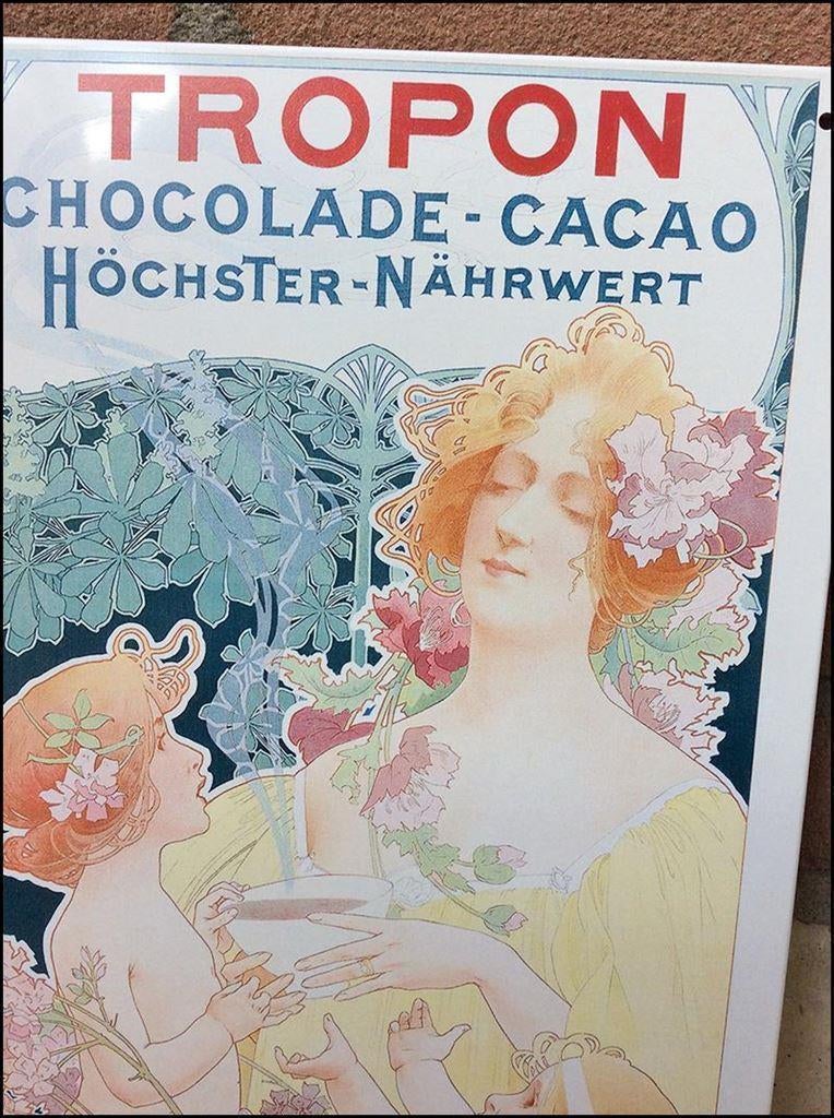 Privat-LIVEMONT Tropon Chocolade Wandbord Poster, Verzenden