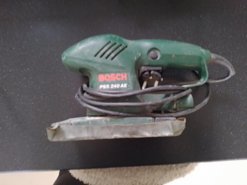 Bosch PSS 240 AE vlakschuurmachine, Ophalen of Verzenden, Gebruikt, Minder dan 600 watt, Vlakschuurmachine