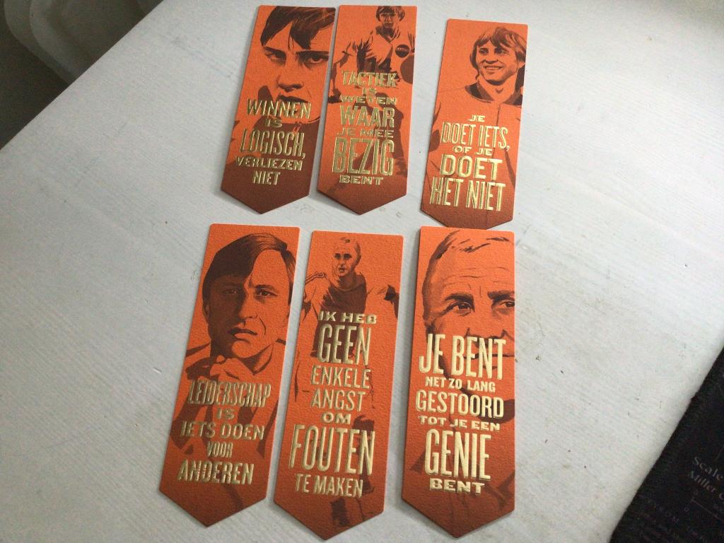 Johan Cruijff boekenleggers, Verzamelen, Sportartikelen en Voetbal, Ophalen of Verzenden, Nieuw, Ajax, Overige typen