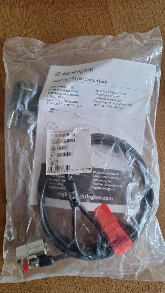 Kensington ClickSafe Master Keyed Laptop Slot - Nieuw, Ophalen of Verzenden, Nieuw