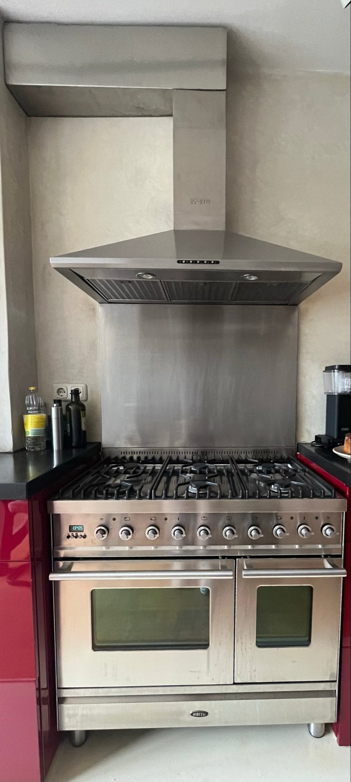 Boretti Fornuis met Dubbele Oven (gas/electrisch), Ophalen, Gebruikt, 60 cm of meer, Grill