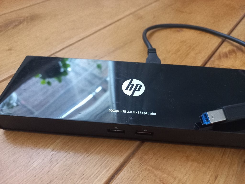 HP 3005pr USB3 Port Replicator (Docking Station ) - zgan, Hp, Ophalen of Verzenden, Zo goed als nieuw, Docking station