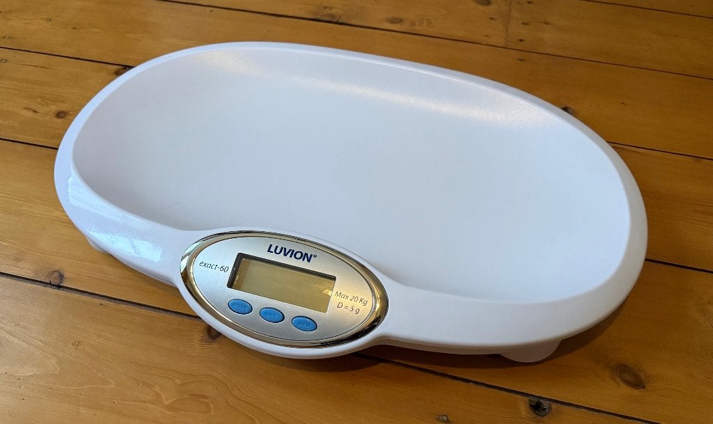Luvion Exact-60 Babyweegschaal, Ophalen of Verzenden, Zo goed als nieuw