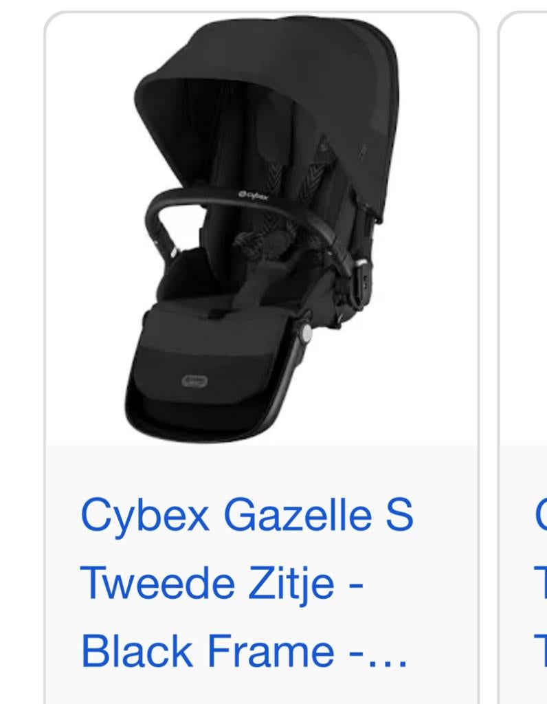 GEZOCHT tweede zitje Cybex Gazelle S, Ophalen of Verzenden, Zo goed als nieuw