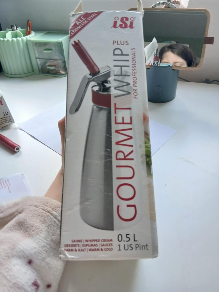 iSi Gourmet Whip Plus slagroomspuit 0.5L, Minder dan 1 liter, Ophalen of Verzenden, Zo goed als nieuw