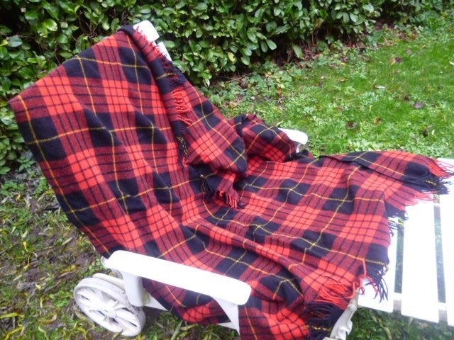 wollen plaid 170x1456 cm zgan, Huis en Inrichting, Woonaccessoires | Plaids en Woondekens, Zo goed als nieuw, Ophalen of Verzenden