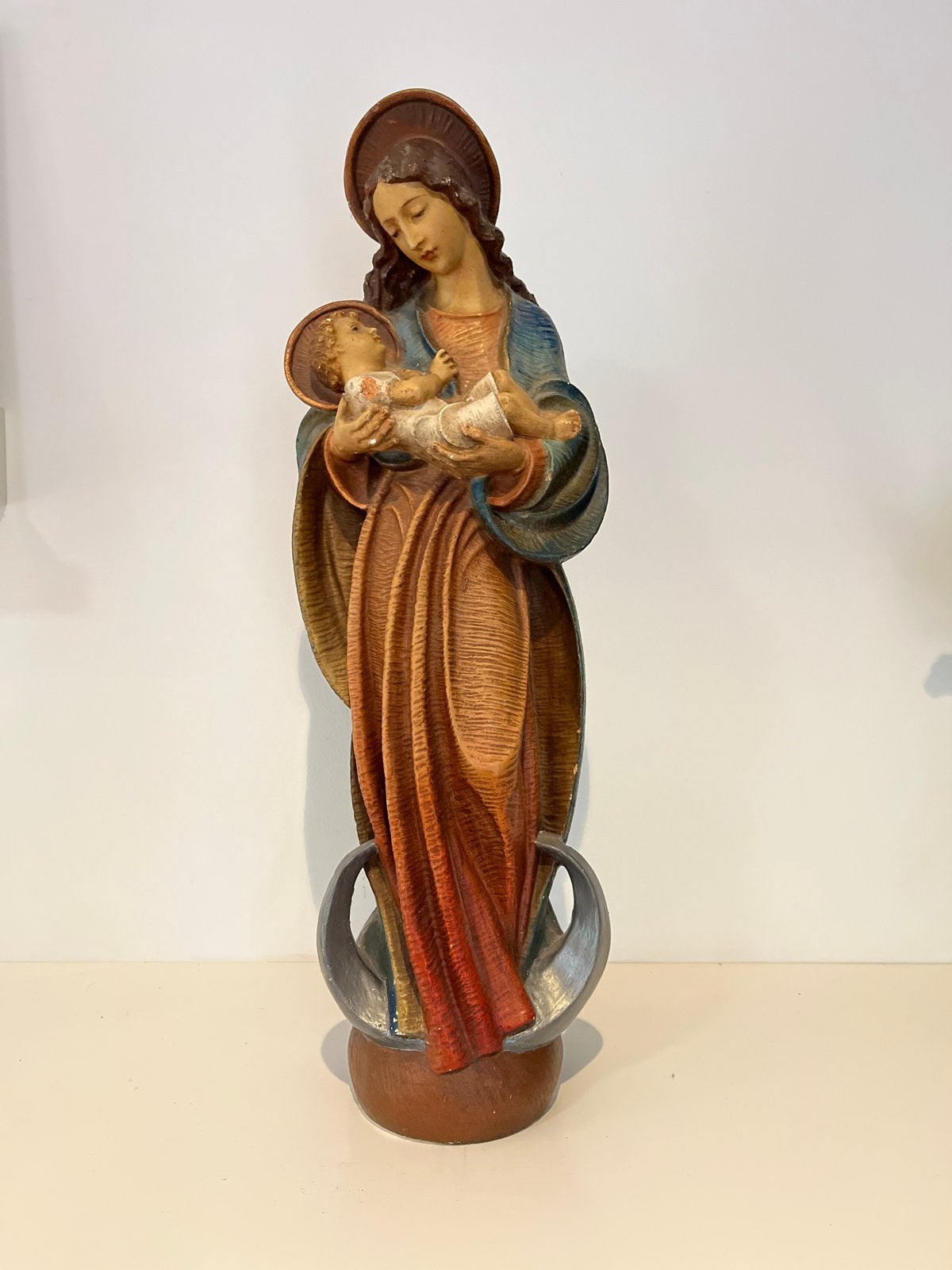 Beeld Maria met Kindje Jezus - 55cm hoog, Ophalen