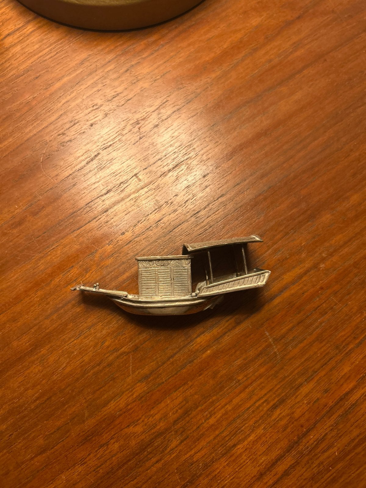 Miniatuur bootje uit Indonesië, Ophalen of Verzenden
