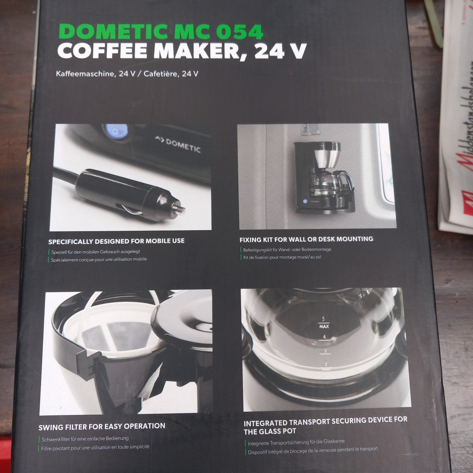Dometic MC 054 Koffiezetapparaat 24V - Ideaal voor onderweg, Ophalen of Verzenden, Nieuw