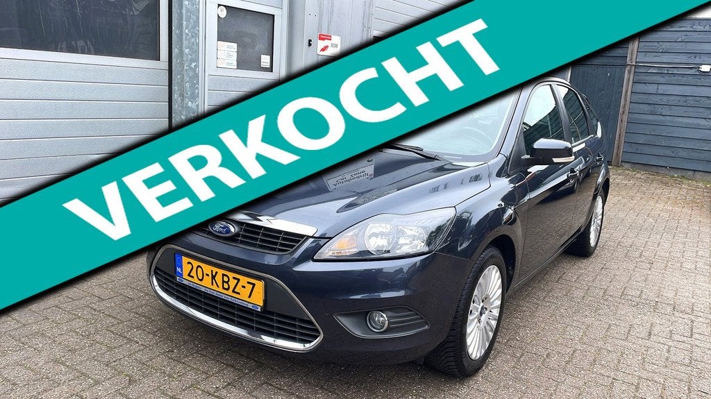 Ford Focus 1.8 Limited 5DR 2009-Navi-Clima-Cruise-Trekhaak, Euro 5, Gebruikt, Zwart, 4 cilinders