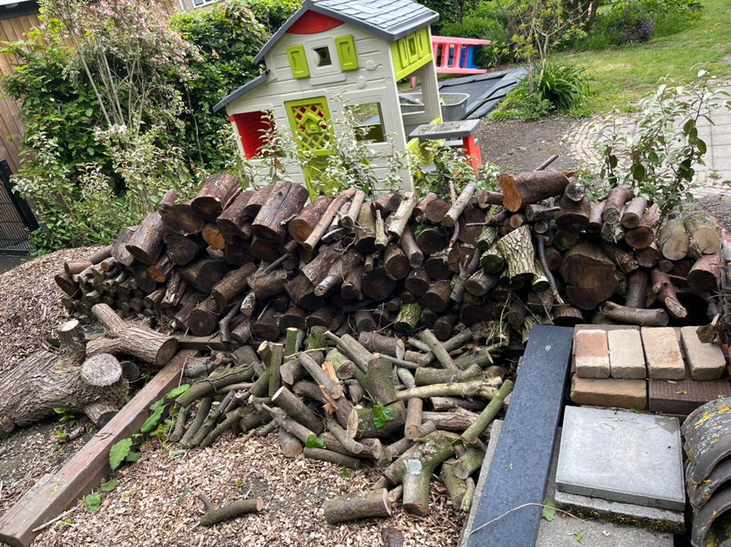 Haardhout, Tuin en Terras, Minder dan 3 m³, Ophalen, Essenhout, Stammen