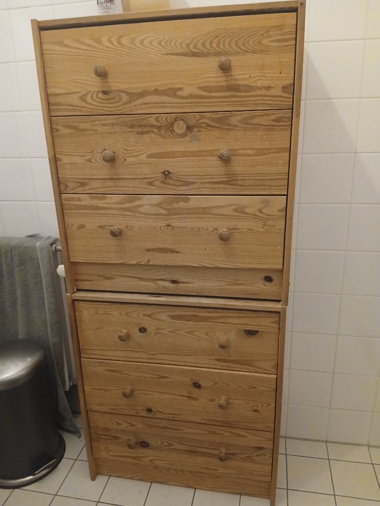 Kleding la, Huis en Inrichting, Kasten | Ladekasten, Ophalen, Gebruikt, 3 of 4 laden, Minder dan 100 cm
