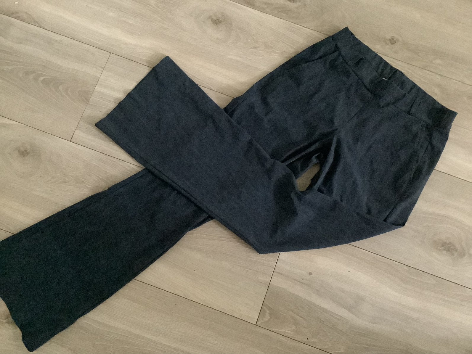Studio Anneloes flair travelstof denimlook broek S, Kleding | Dames, Ophalen of Verzenden, Zo goed als nieuw, Blauw, Lang