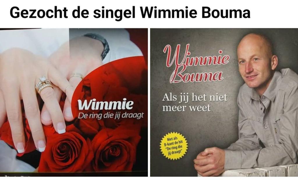Gezocht singel van wimmie, Ophalen of Verzenden, Zo goed als nieuw, Levenslied of Smartlap
