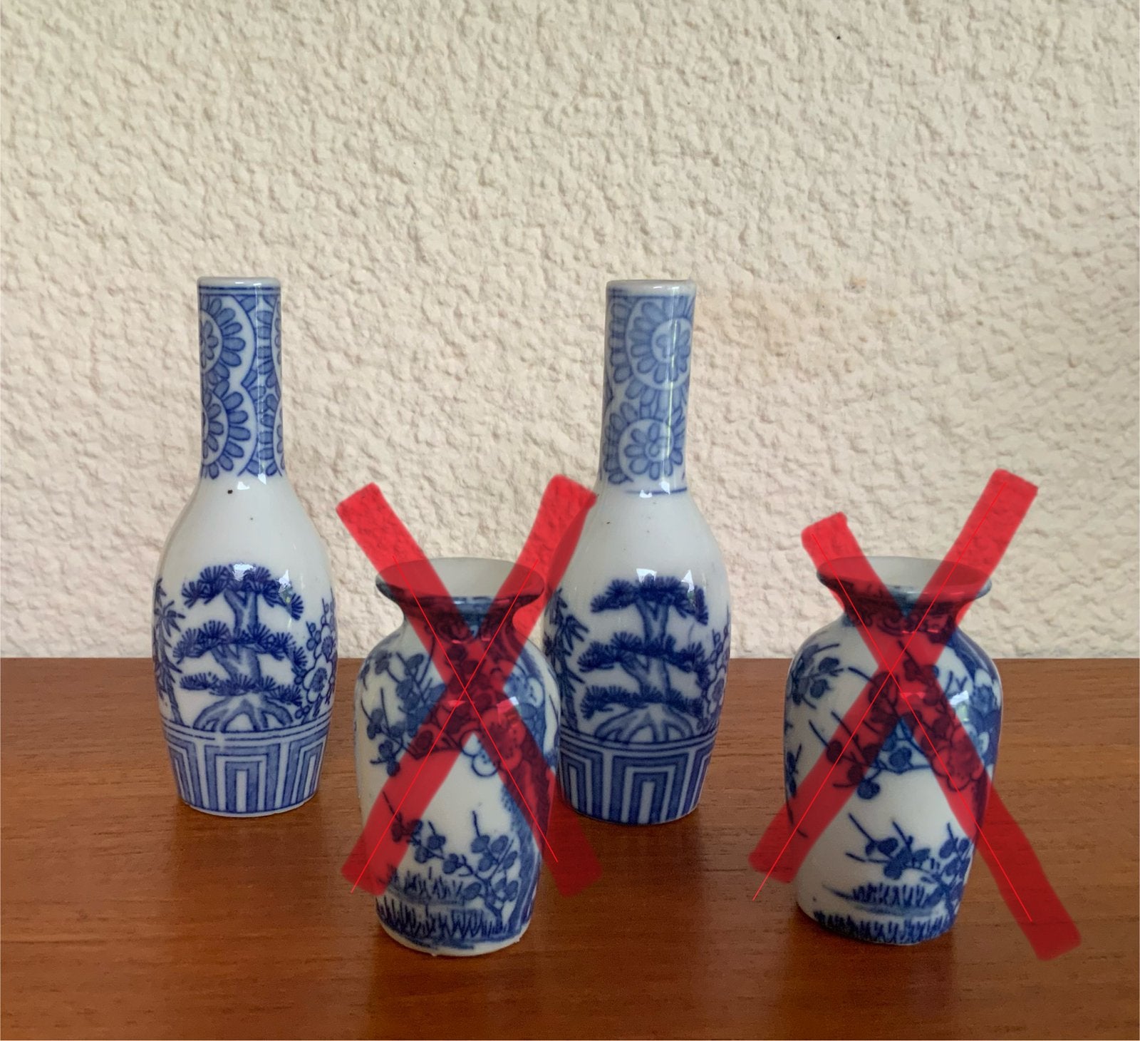 Twee Chinese miniatuur vaasjes, Antiek en Kunst, Ophalen of Verzenden