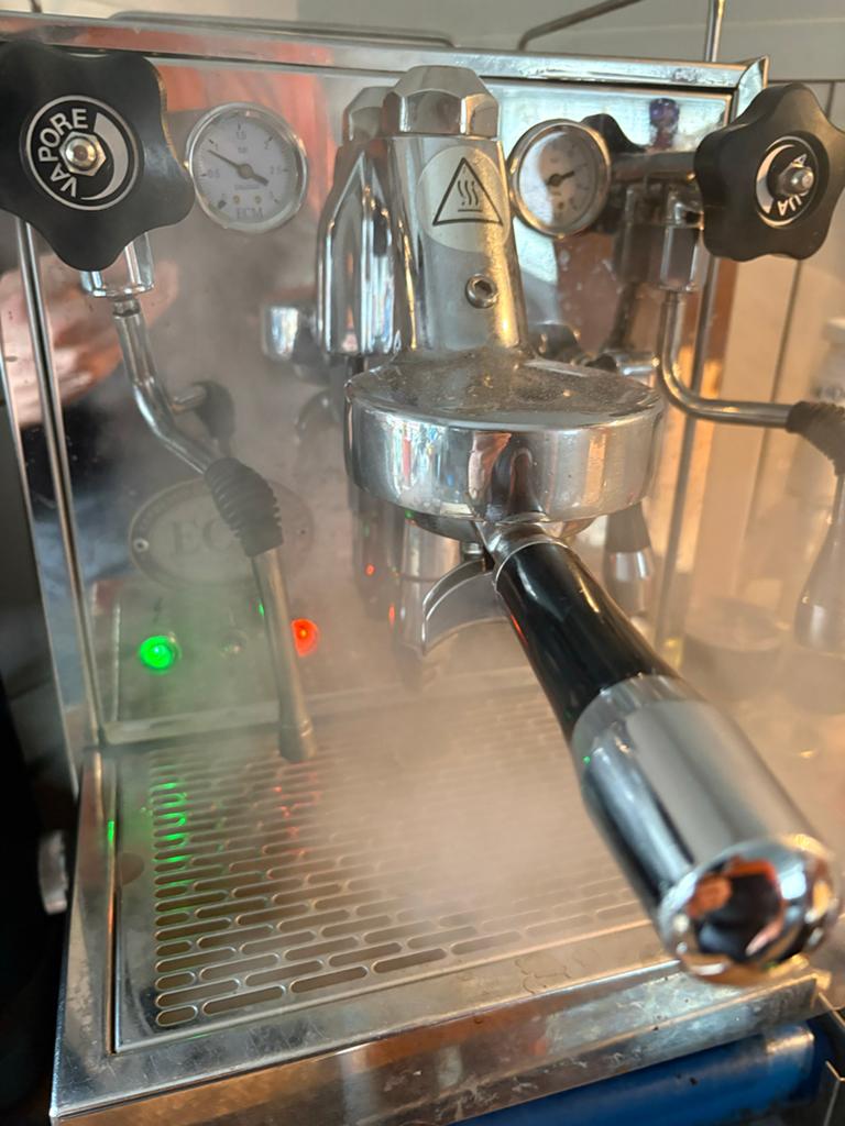 ECM Mechanika Espresso Machine, Witgoed en Apparatuur, Koffiezetapparaten, Ophalen, Gebruikt, Espresso apparaat, 1 kopje
