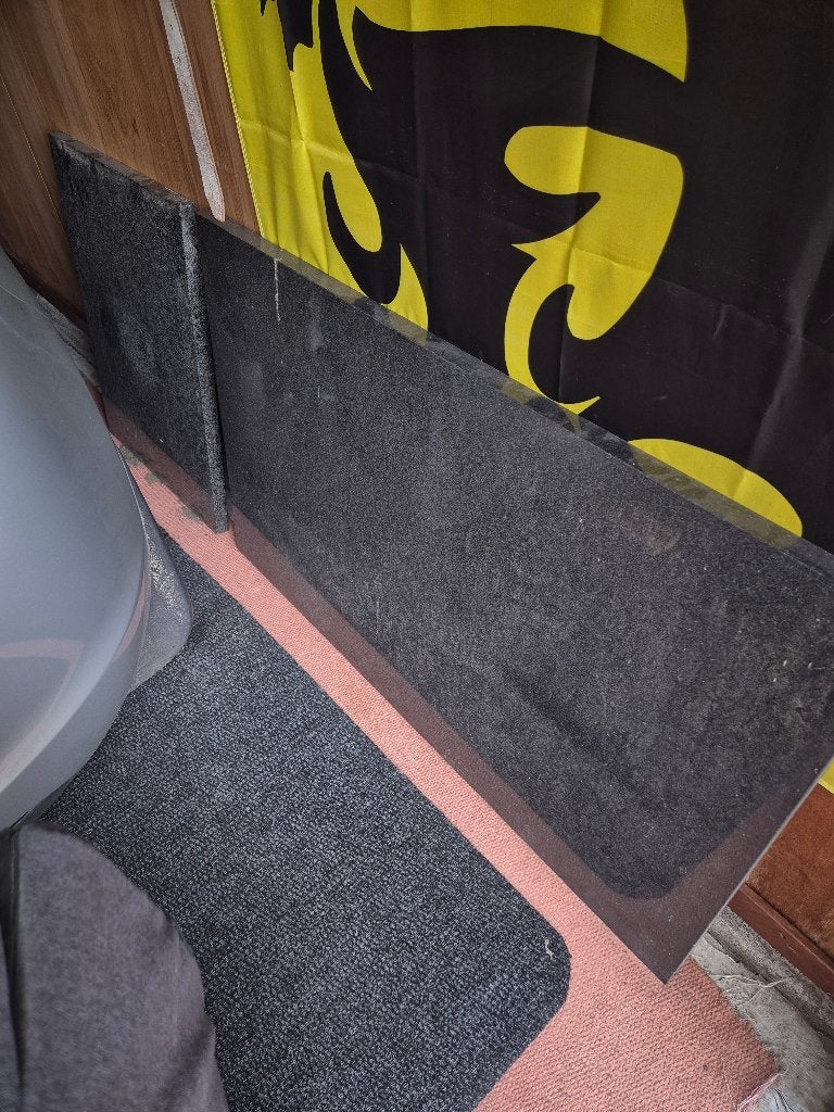 2 marmeren platen, Tuin en Terras, Ophalen, Zwart, Overige typen, Zo goed als nieuw