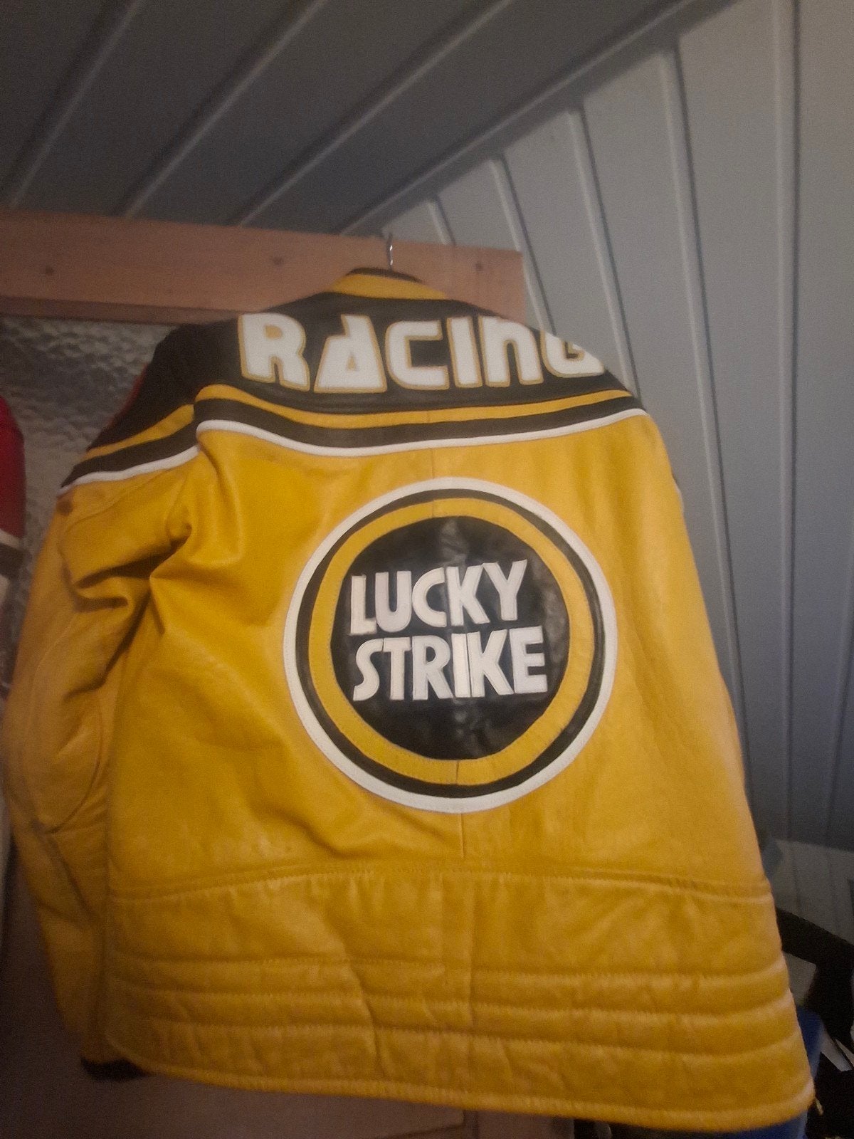 Vintage Lucky Strike Racing Leren Jas, Heren, Jas | leer, Ophalen of Verzenden, Lucky Strike Racing
