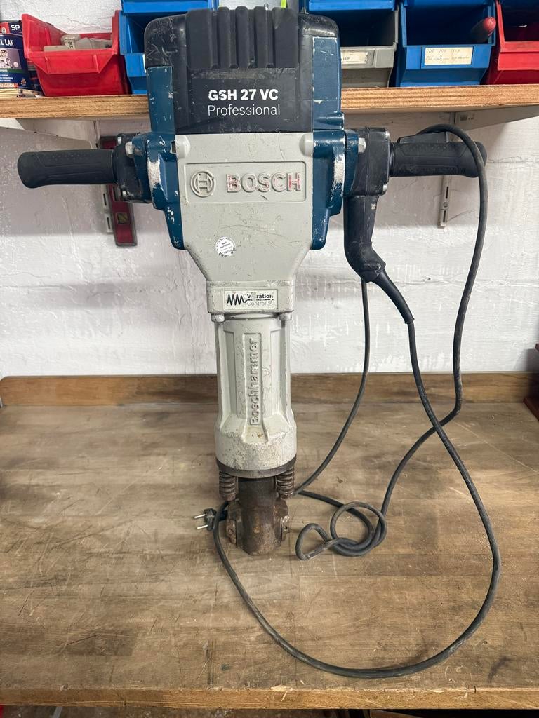 Bosch GSH 27 VC Professional Breekhamer, Ophalen of Verzenden, Gebruikt, 600 watt of meer, Boor- en/of Breekhamer
