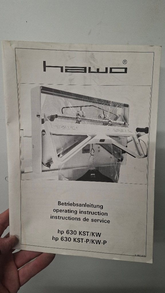 HAWO HP 630 K Kleding Verpakkingsmachine staand model, Ophalen, ., Zo goed als nieuw, .