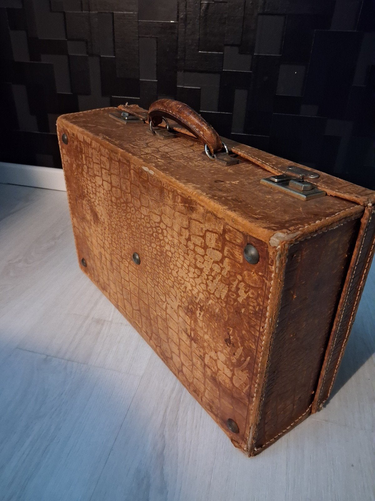 Vintage koffertje, Ophalen, Gebruikt, Hard kunststof, Minder dan 50 cm