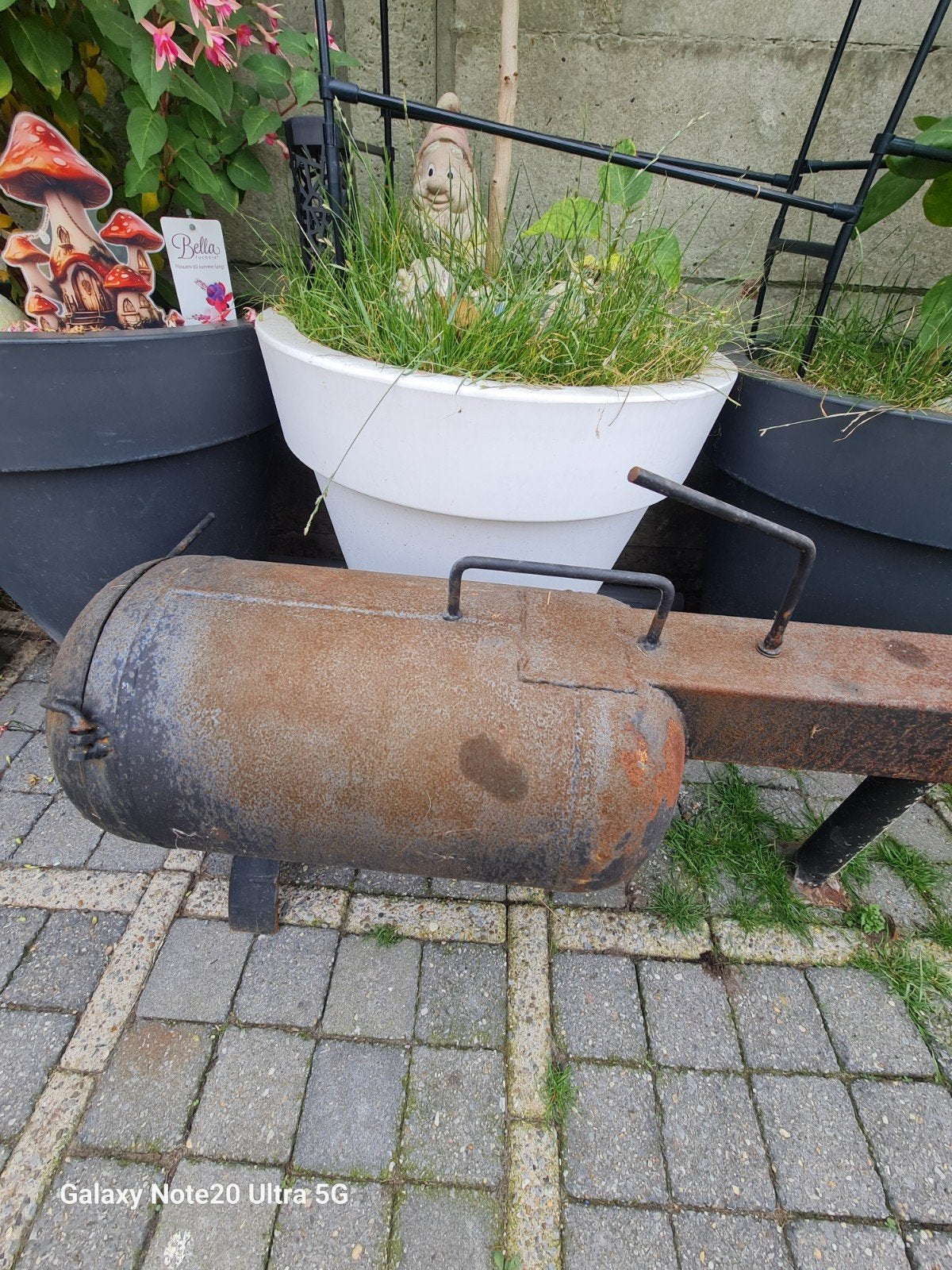 Robuuste zelfgemaakte vuurton/vuurkorf, Tuin en Terras, Ophalen, Gebruikt, Vuurton