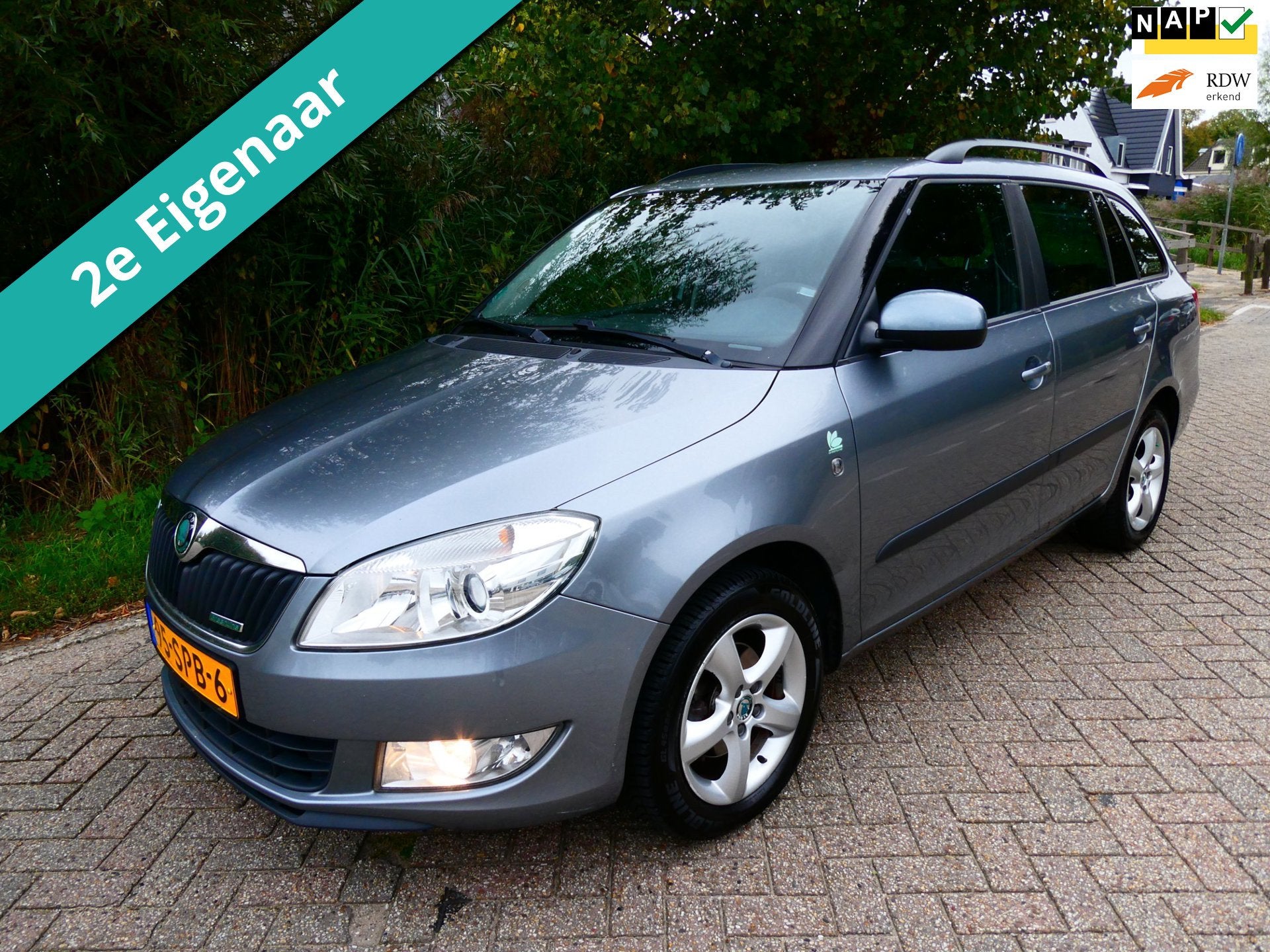 Skoda Fabia Combi 1.2 TDI 75pk 2e eig. Airco Cruise Trekhaak, Auto's, Voorwielaandrijving, Euro 5, 1199 cc, Origineel Nederlands