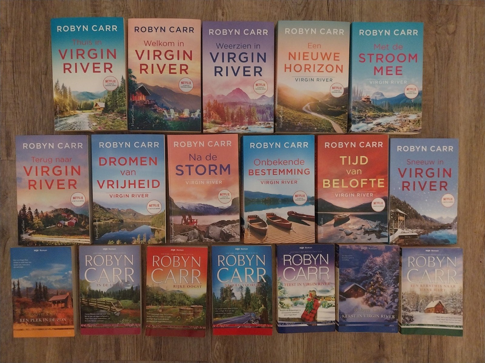 18 Delige Netflix  Serie  **  Virgin River  **   Robyn Carr, Boeken, Ophalen of Verzenden, Zo goed als nieuw, Robyn Carr