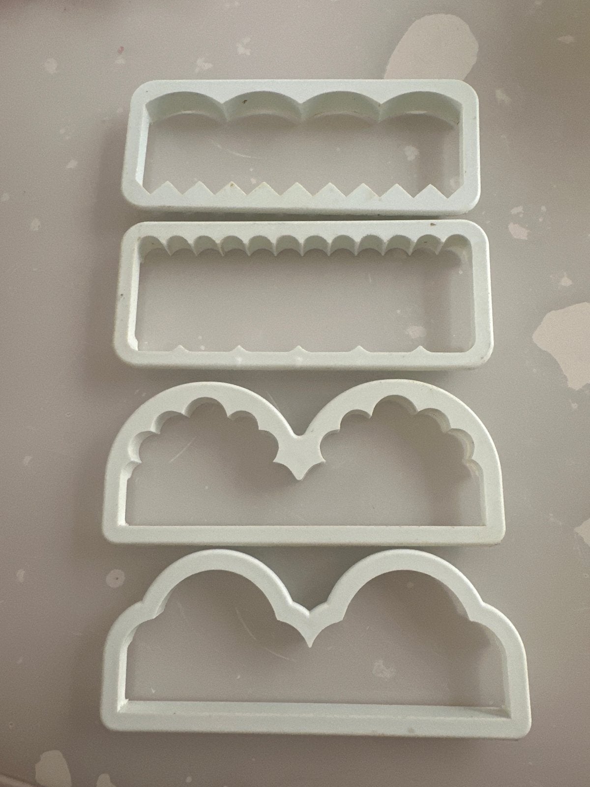 Set van 4 uitstekers voor koekjes of fondant, Ophalen of Verzenden, Gebruikt