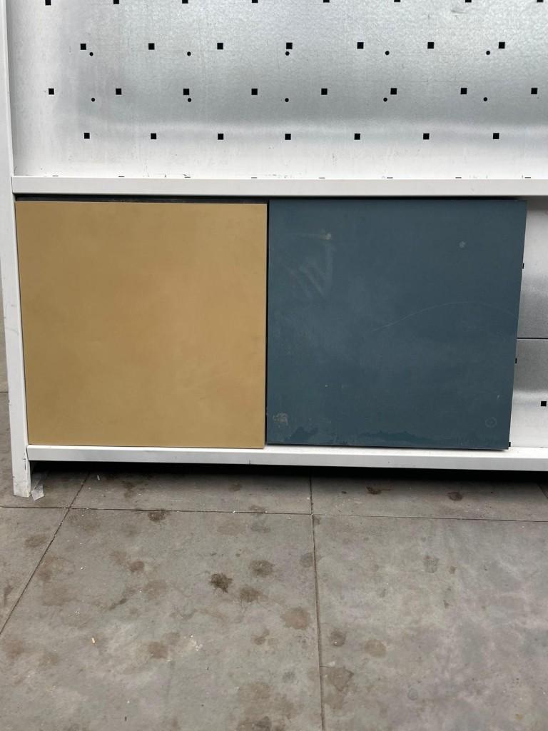 Mirage tegels 60x60x1 cm geel en blauw, Keramiek, Nieuw, Ophalen of Verzenden, 10 m² of meer