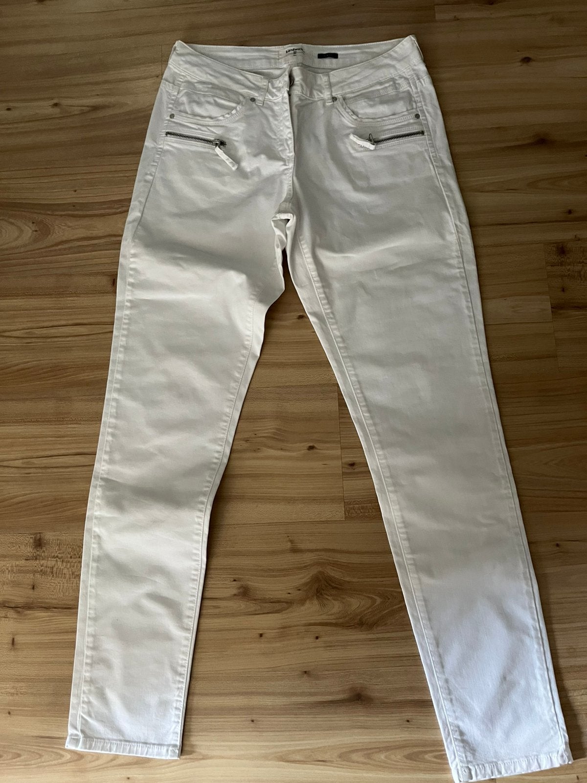 Sandwich broek, Maat 38/40 (M), Wit, Ophalen of Verzenden, Zo goed als nieuw