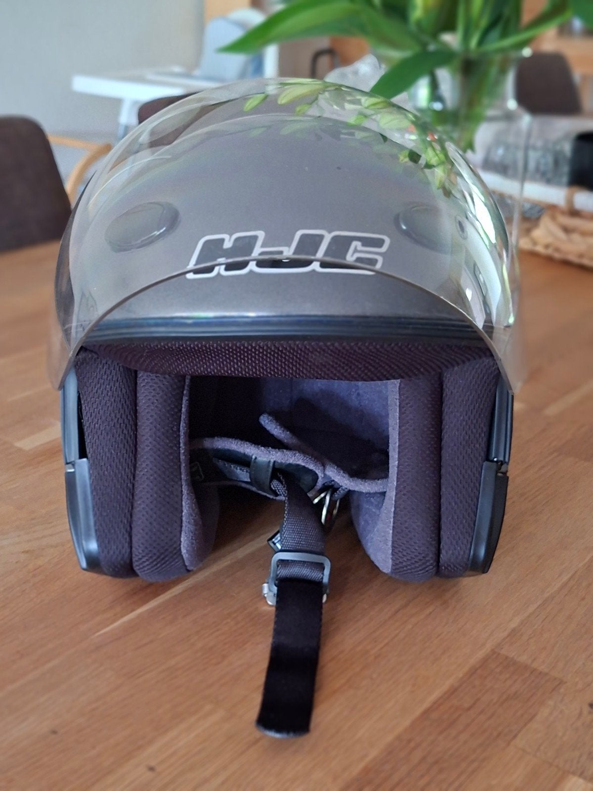 Motor/scooter helm, Ophalen, Zo goed als nieuw, Extra small of kleiner, HJC